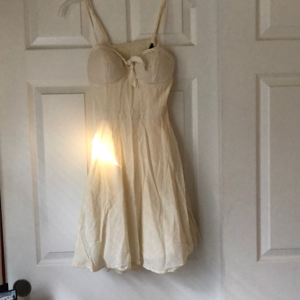 Cream short dress
